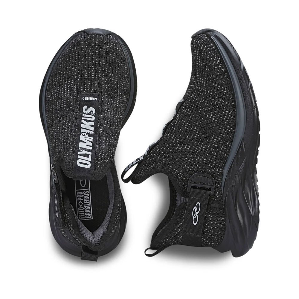 Tênis Infantil Maneiro Preto Chumbo Olympikus Cinza 2