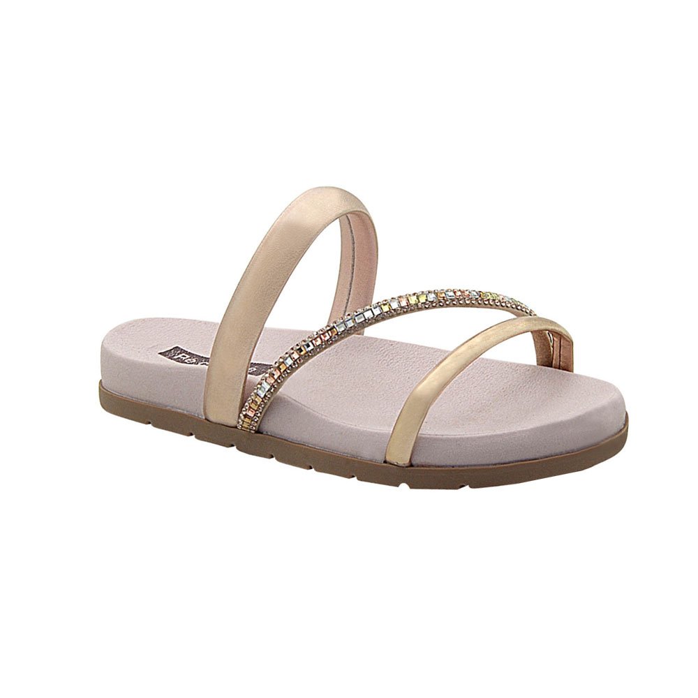 Chinelo Infantil Lunna Nude Ouro Pé com Pé 36095-420 Dourado 1