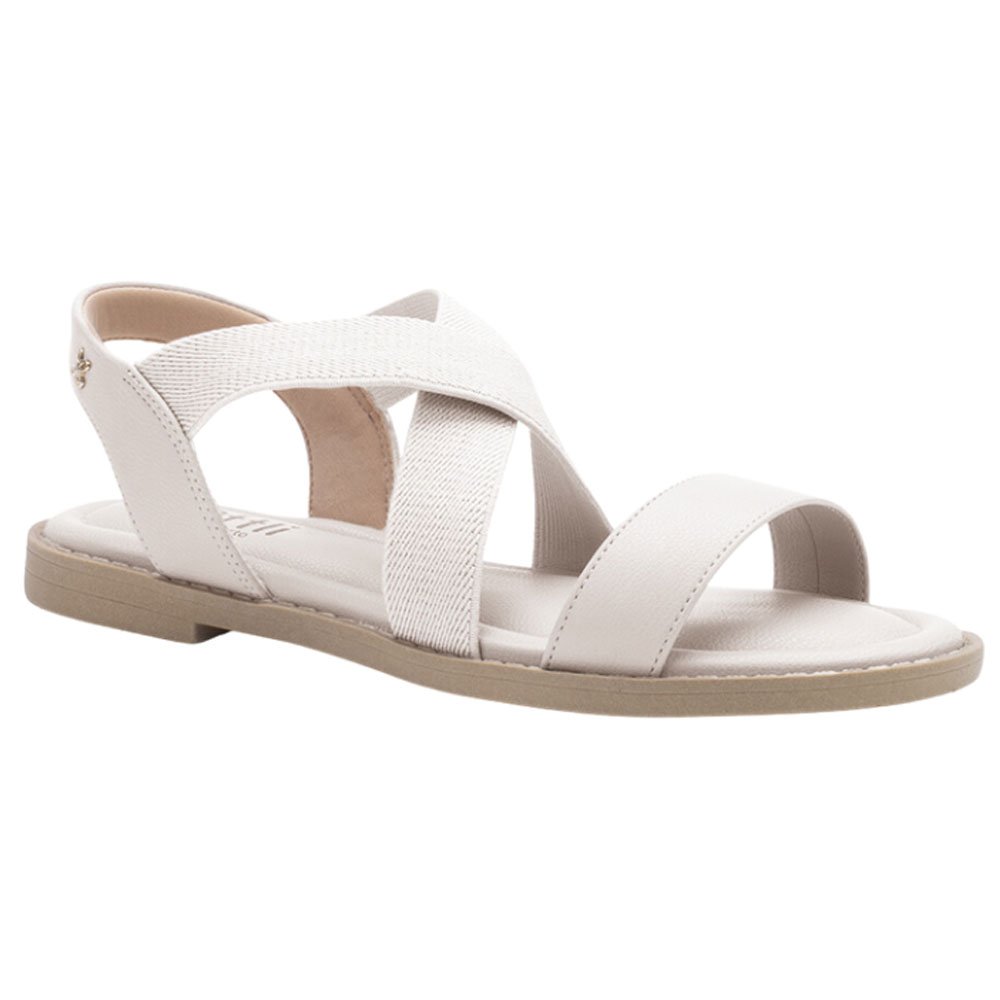 Sandália Feminina Papete Floater Lux Off Off White Softli 10018.10079 Branco 1