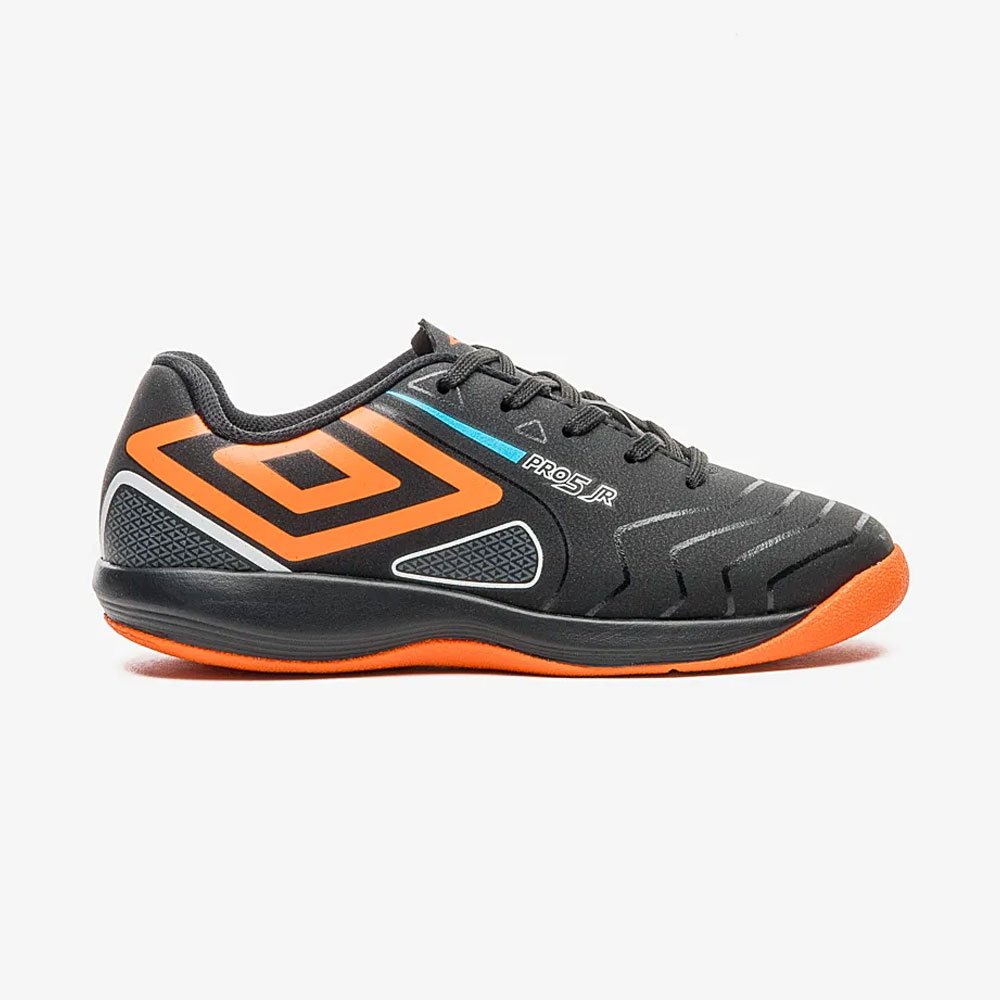 Chuteira Infanto-juvenil Futsal Pro-5 Jr Preto Laranja Umbro U07FB00092-163 Preto 1