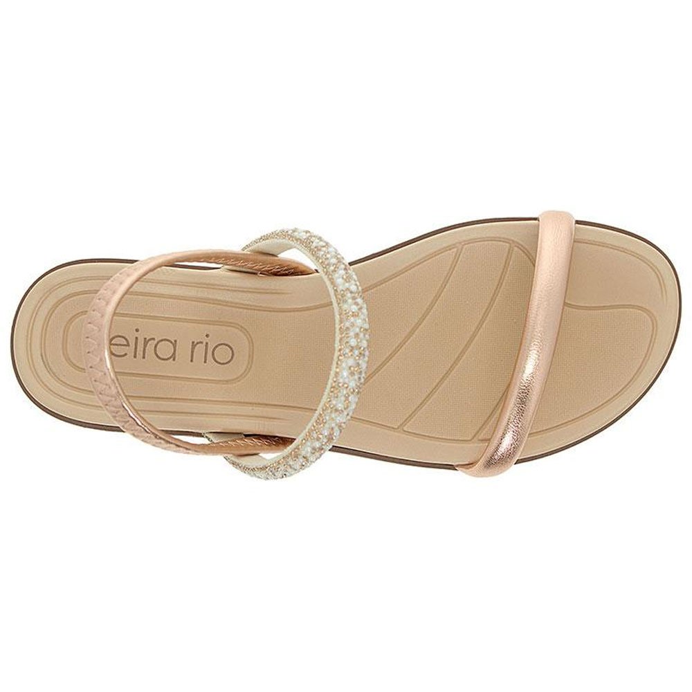 Sandália Feminina Slingback Ouro Rosado Beira Rio 8507.103 Bege 4