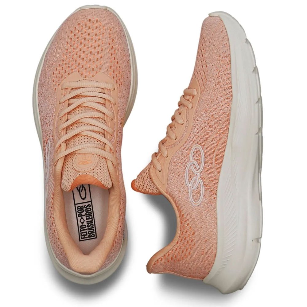 Tênis Esportivo Feminino Vênus 3 Pêssego Olympikus Laranja 2