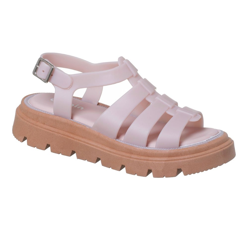 Sandália Infanto-juvenil Tratorada Nude Camin 24014-685