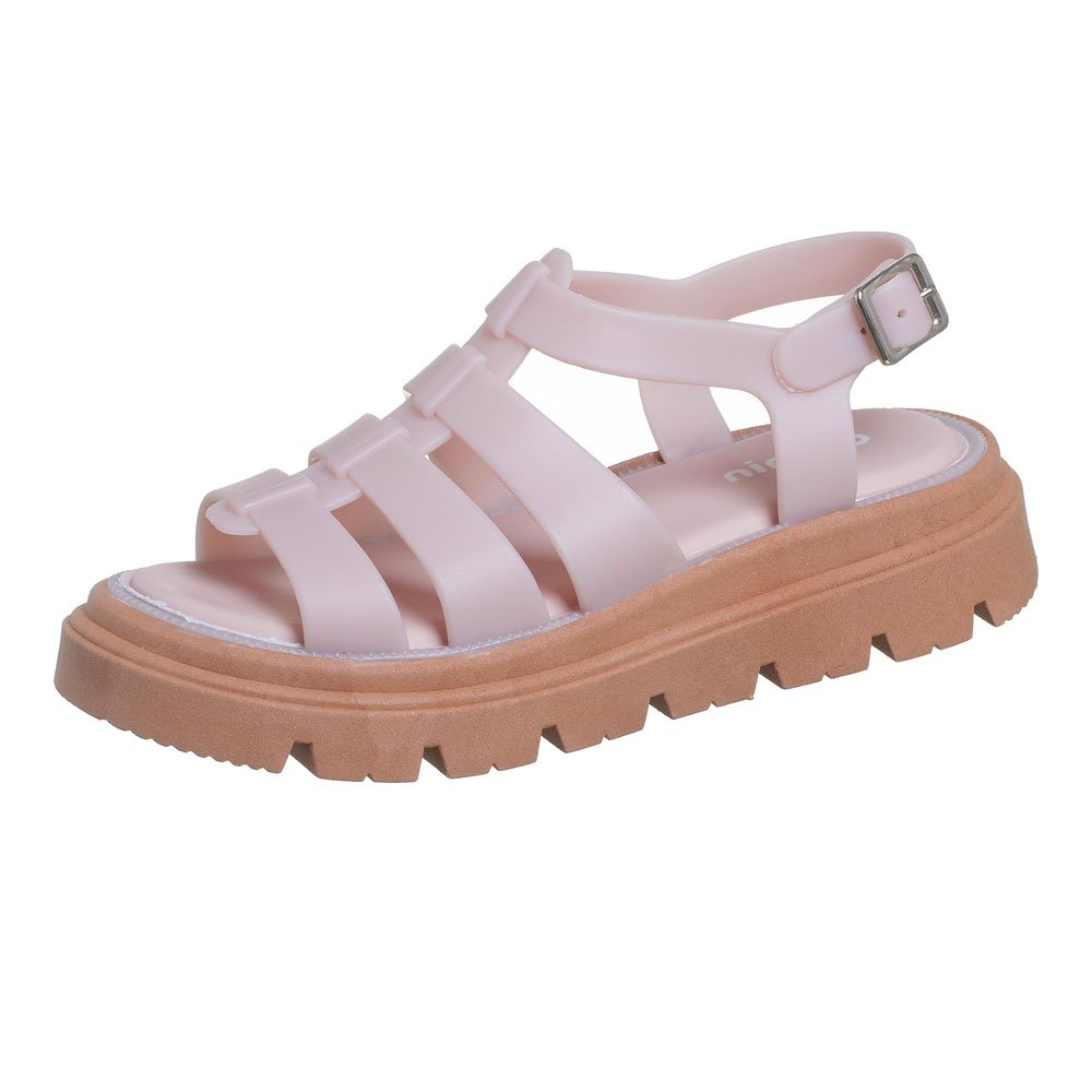 Sandália Infanto-juvenil Tratorada Nude Camin 24014-685 Rosa 2