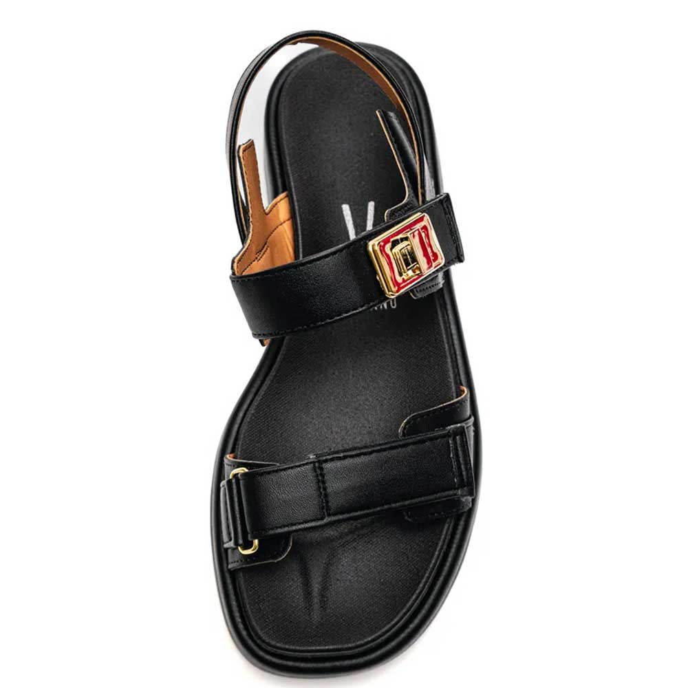 Sandália Papete Feminina Pelica Preto Vizzano 6506.110 Preto 2