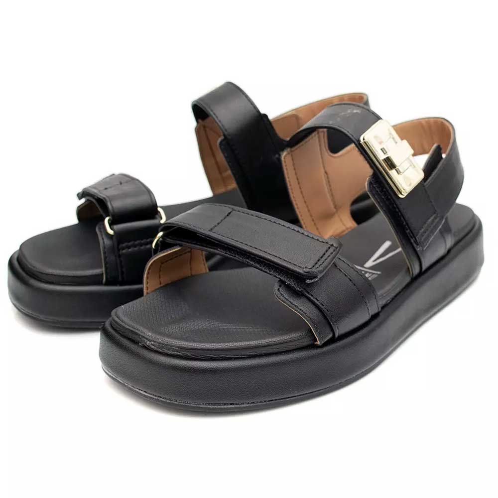 Sandália Papete Feminina Pelica Preto Vizzano 6506.110 Preto 3