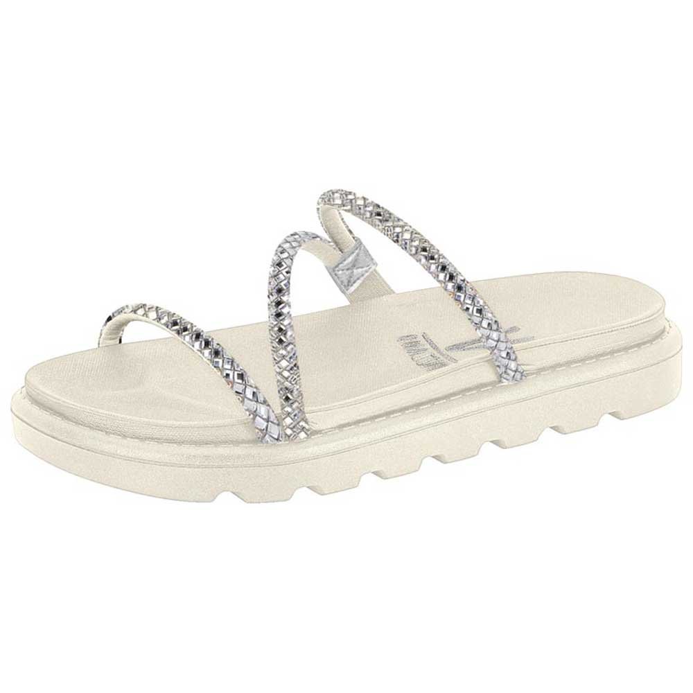 Chinelo Flatform Tiras Branco Off Furtacor Vizzano 6459.118 Branco 2