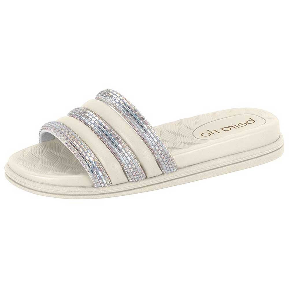 Chinelo Feminino Slide Aurora Boreal Branco Off Beira Rio 8528.203 Off White 2