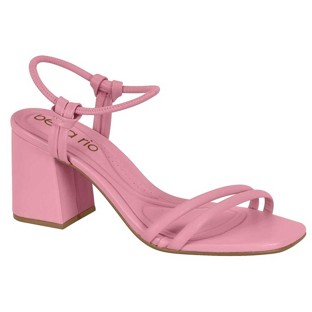 Sandália Feminina Napa Stretch Rosa Beira Rio 8436.213 Rosa 1