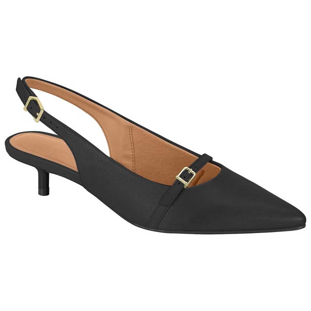 Scarpin Feminino Slingback Pelica Preto Vizzano 1441.103 Preto 1