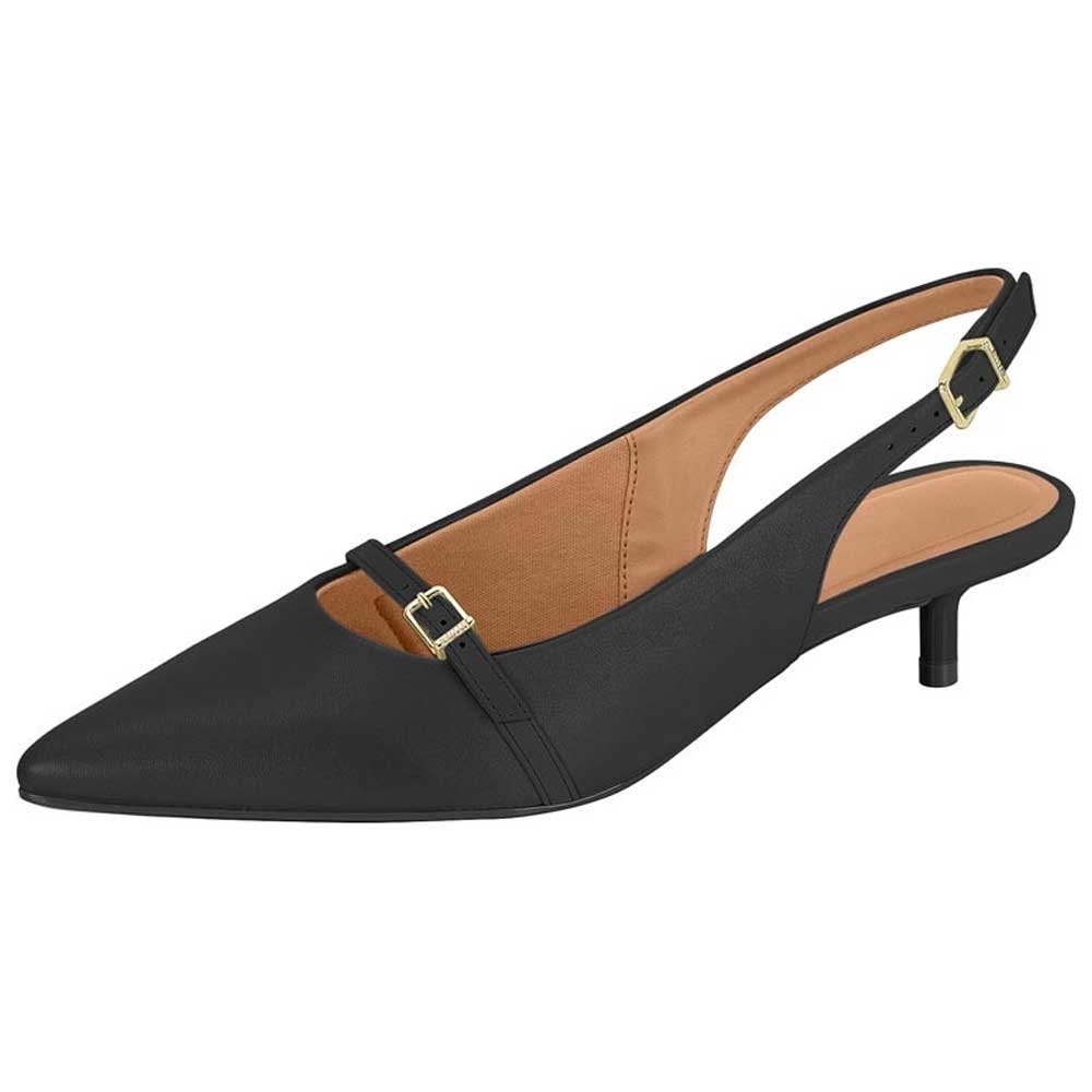 Scarpin Feminino Slingback Pelica Preto Vizzano 1441.103 Preto 2