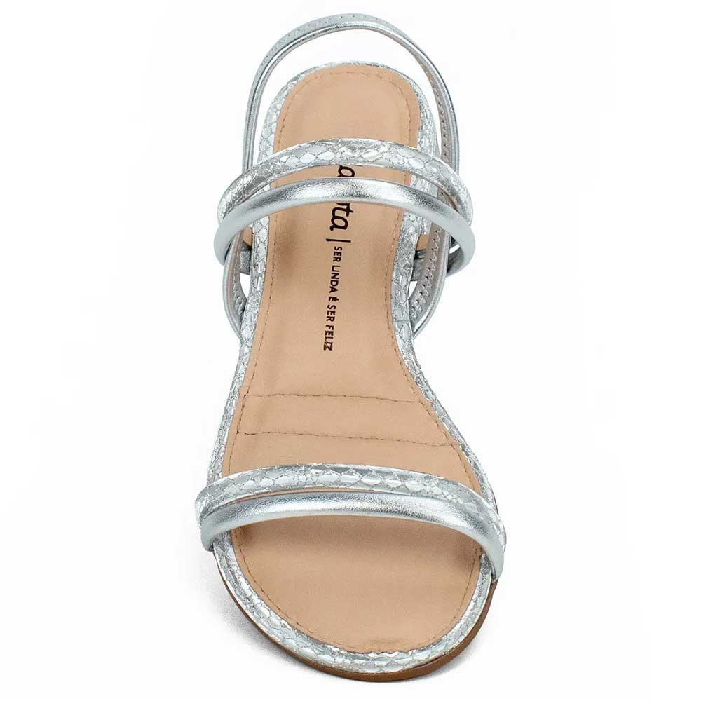 Sandália Feminina Rives Metal Prata Dakota Y8051-0002 Prata 3