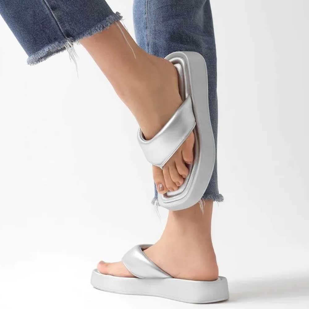 Chinelo Feminino Cristiani Prata Piccadilly 223059-7 Prata 2