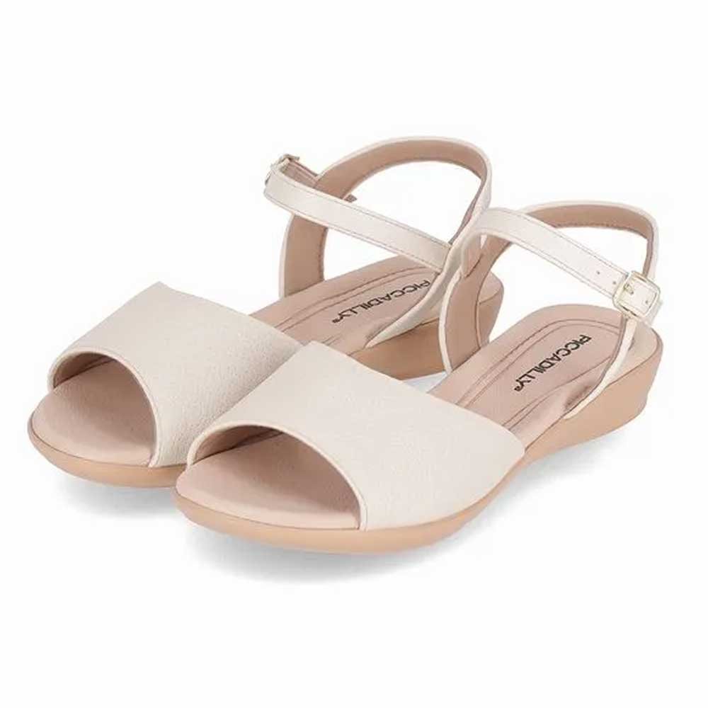 Sandália Feminina Camila Pespontos Off White Piccadilly 500344-53 Off White 3