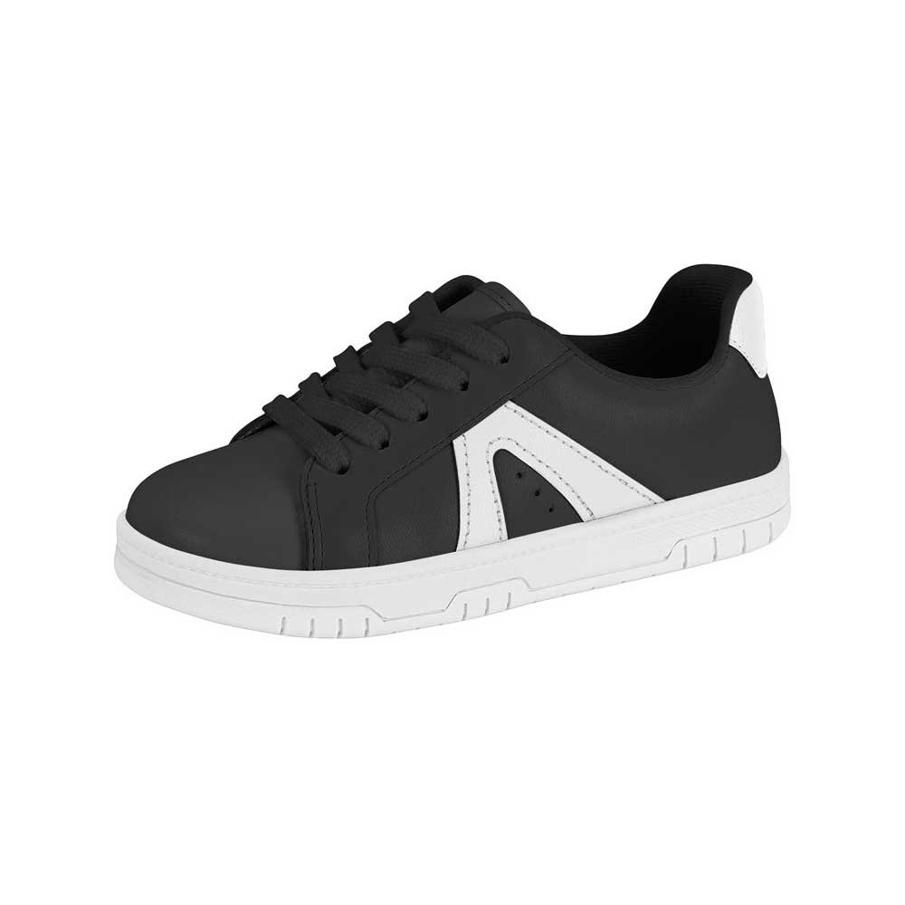 Tênis Infantil Casual Napa Preto Branco Molekinha 2562.212 Preto 2