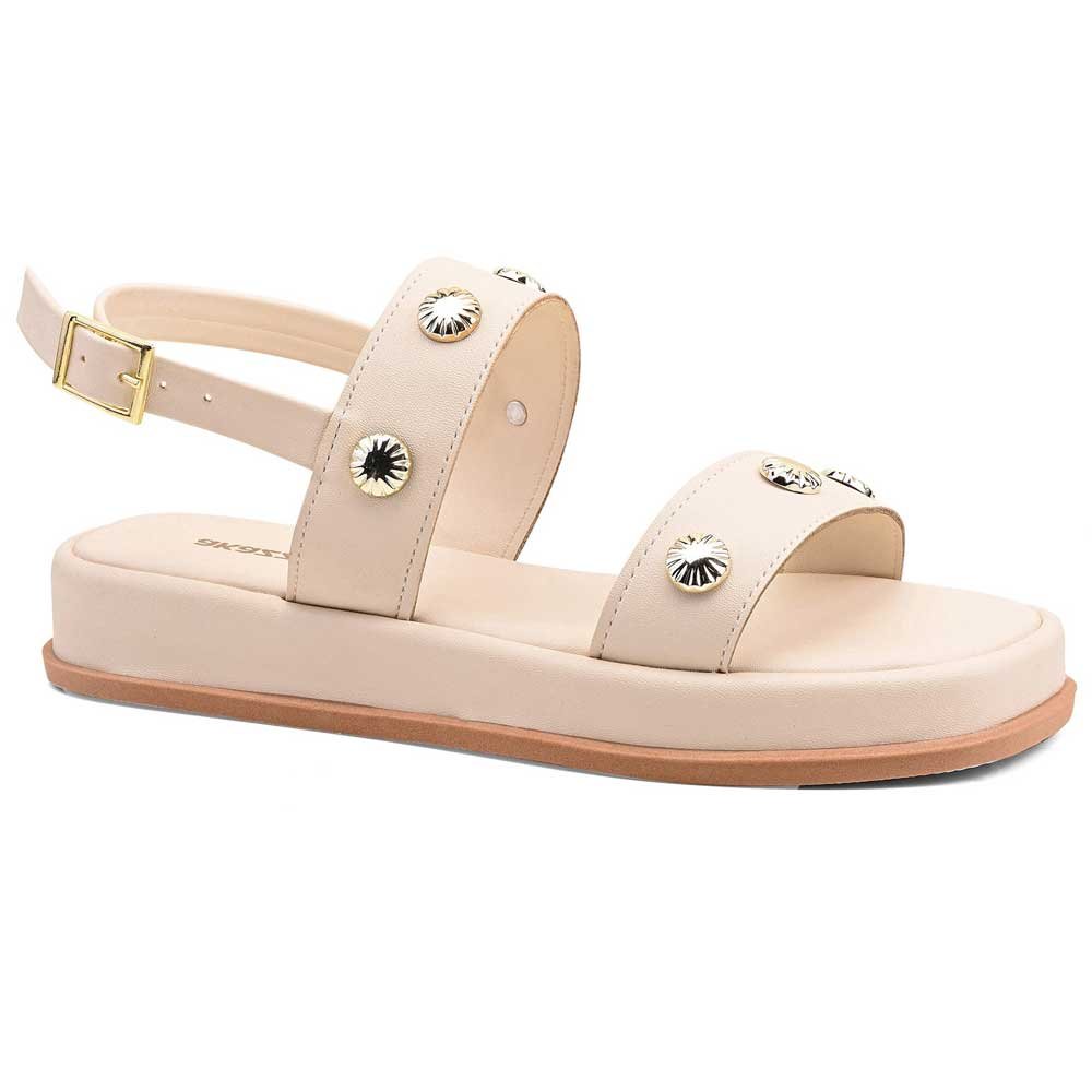 Sandália Papete Feminina Off White Akazzo 4041T-01 Branco 1