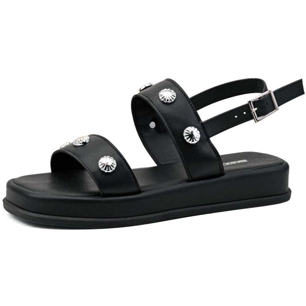 Sandália Papete Feminina Preto Akazzo 4041T-08 Preto 2