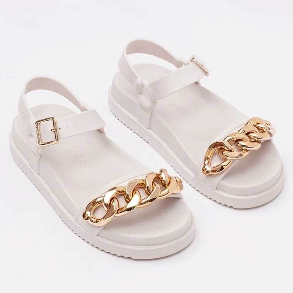 Sandália Feminina Much White Petite Jolie PJ7312 Branco 3