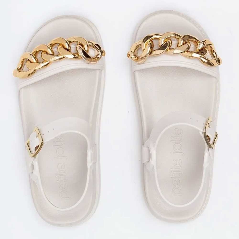 Sandália Feminina Much White Petite Jolie PJ7312 Branco 4