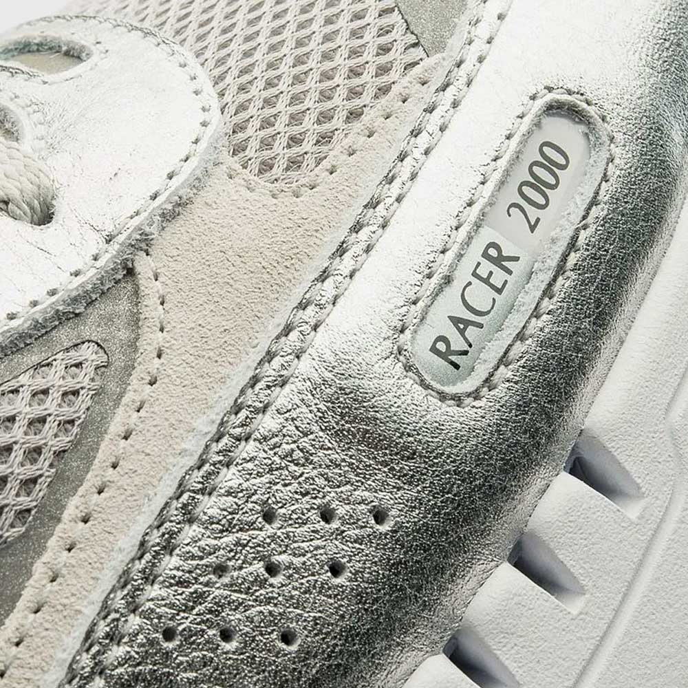Tênis Masculino Renno Racer 2000 Prata Bege Branco Fila F01L00266-6249 Prata 4
