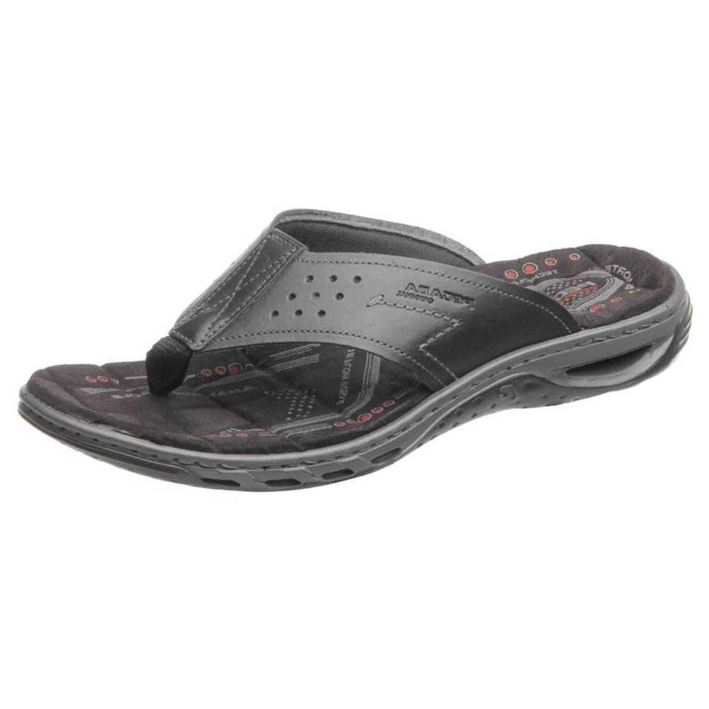 Chinelo Masculino Soft Amortech Couro Preto Pegada 131663-06 Preto 2