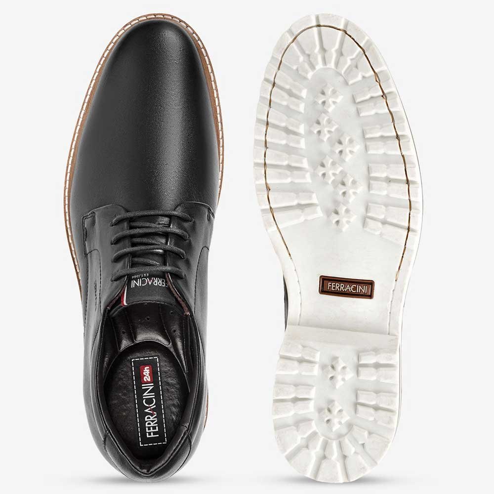 Sapato Casual Masculino Firenze Cincy Preto Ferracini 3406-672G Preto 3
