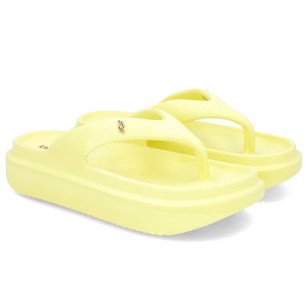 Chinelo Feminino Poofy Plataforma Pera Usaflex AM14001 Amarelo 3