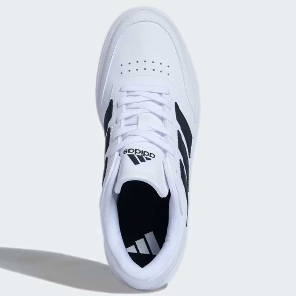 Tênis Casual Masculino Courtblock Branco Preto Adidas JJ7372 Branco 2