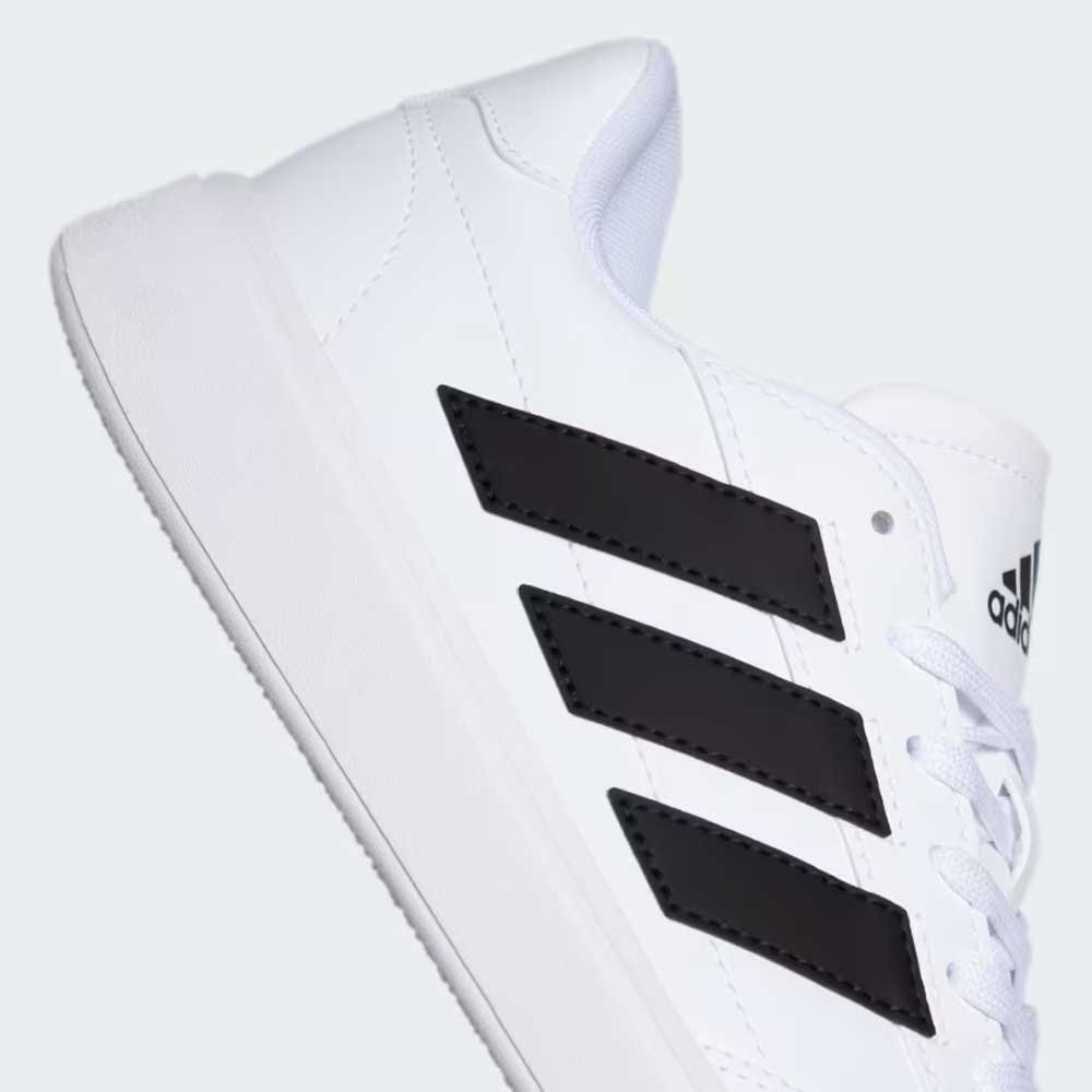 Tênis Casual Masculino Courtblock Branco Preto Adidas JJ7372 Branco 4