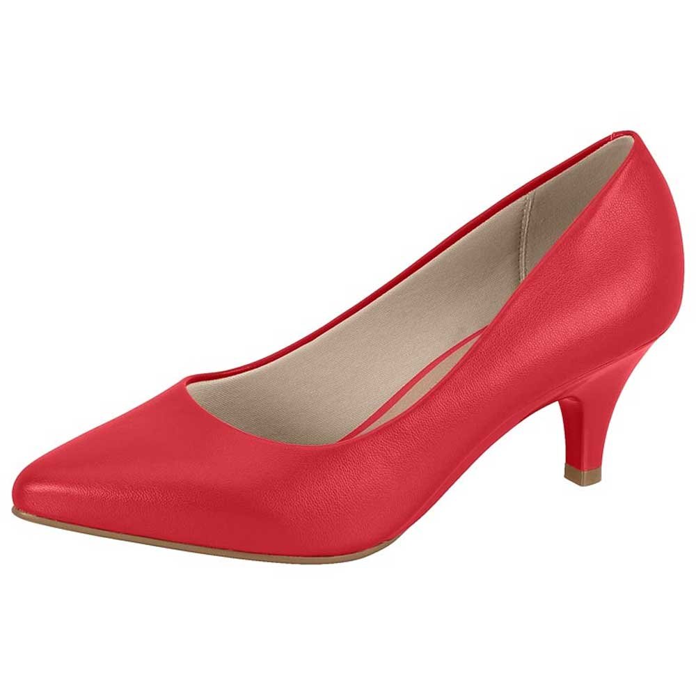 Scarpin Feminino Napa Vermelho Beira Rio 4076.1350 Vermelho 2