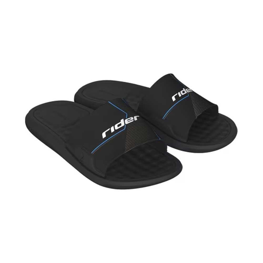 Chinelo Infantil Step Slide Preto Cinza Rider 12223-BD717