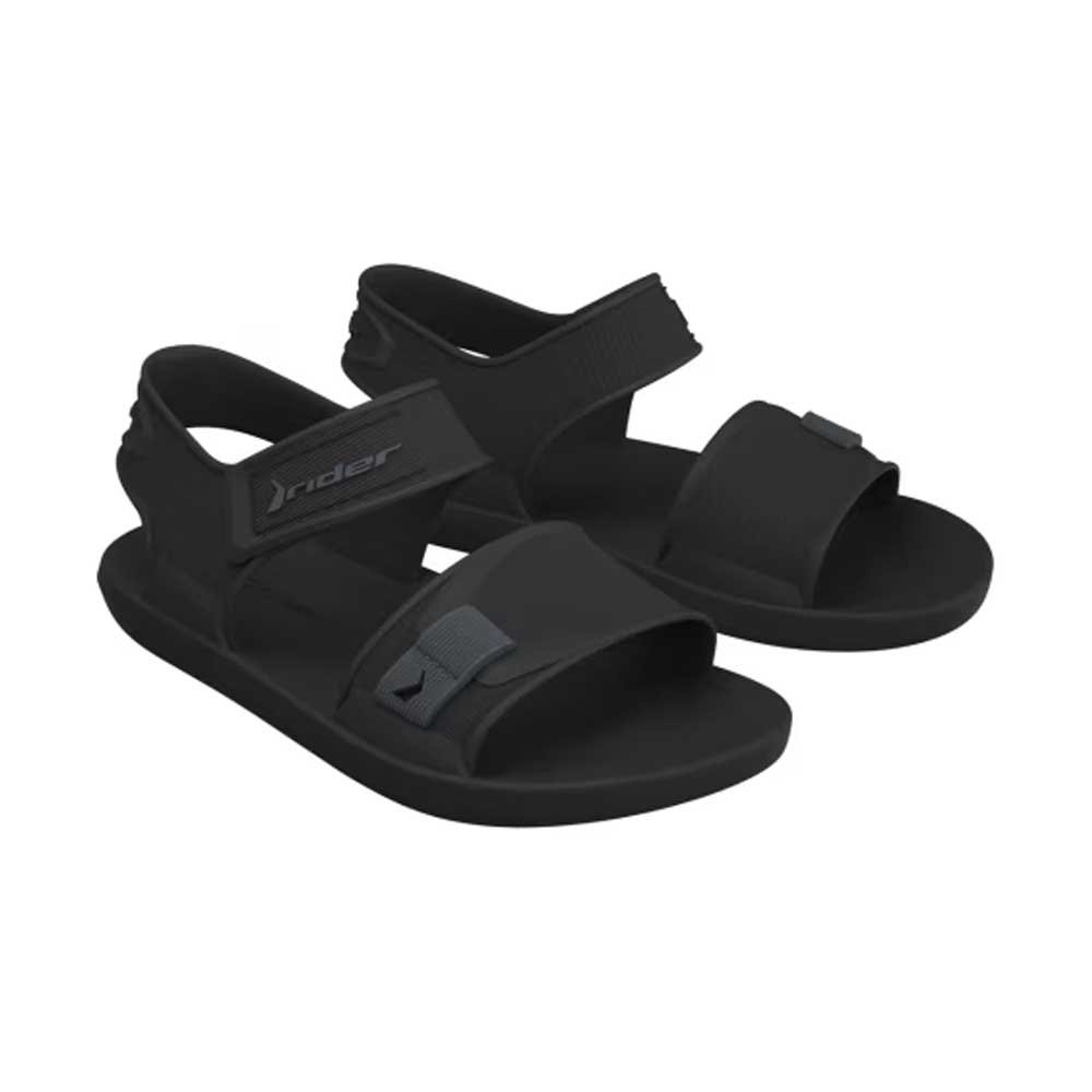 Sandália Papete Infantil Kick Cinza Preto Rider 12354-BI294 Preto 1