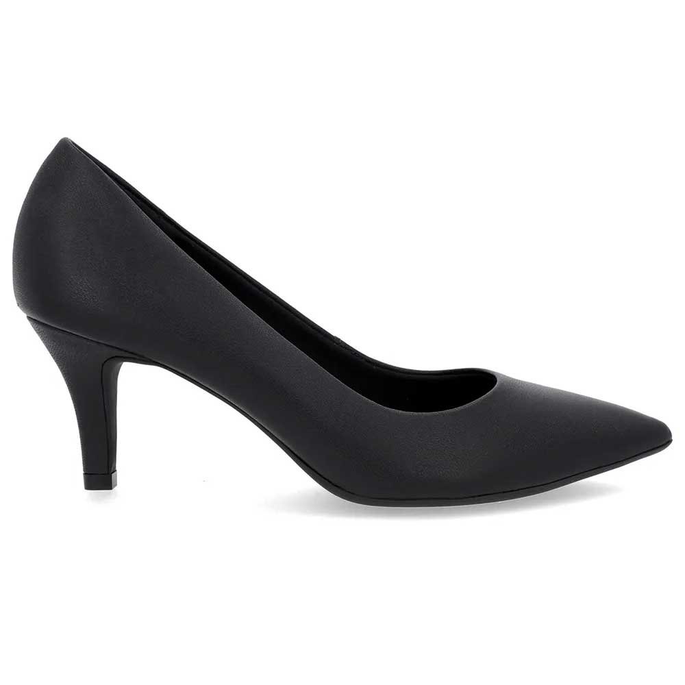 Scarpin Feminino Couro Preto Usaflex Z76011 Preto 1