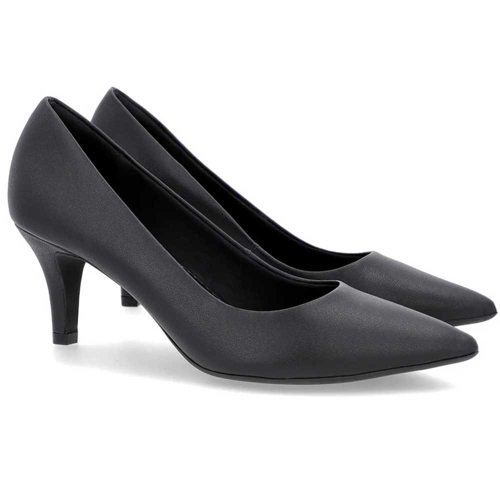 Scarpin Feminino Couro Preto Usaflex Z76011 Preto 2