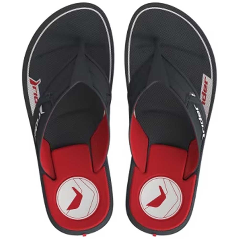 Chinelo Masculino Start III Cinza Vermelho Rider 12499-BL531 Preto/Vermelho 2