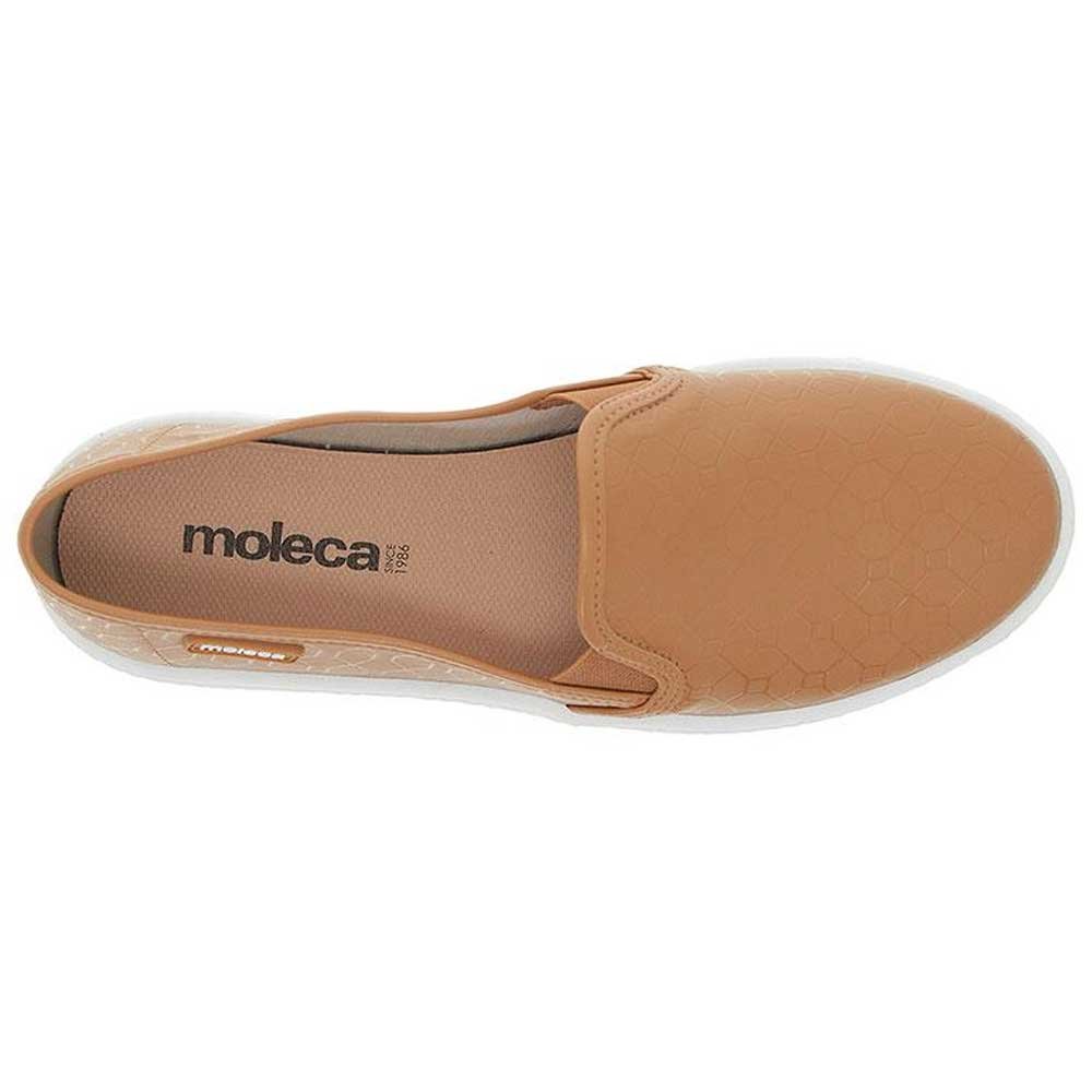 Tênis Feminino Slip On Flatform Camel Moleca 5712.304 Marrom 3