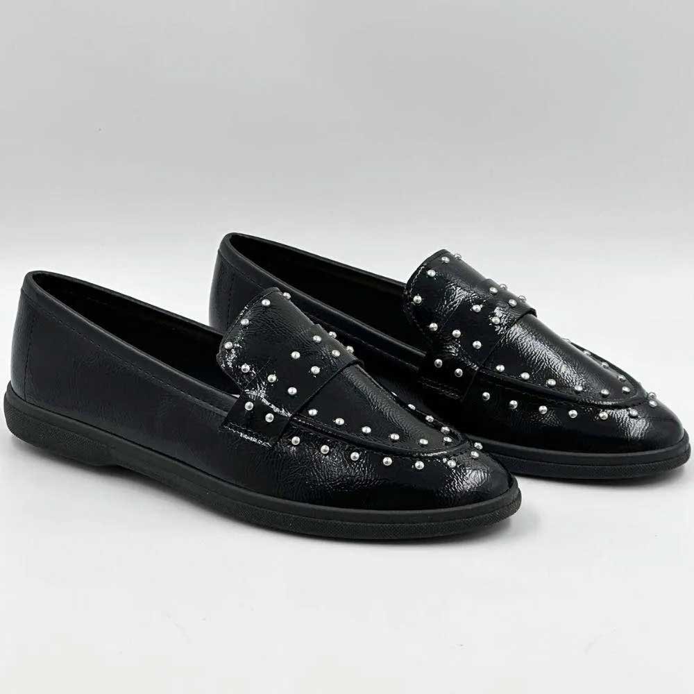 Mocassim Loafer Feminino Preto Moleca 5819.103 Preto 2