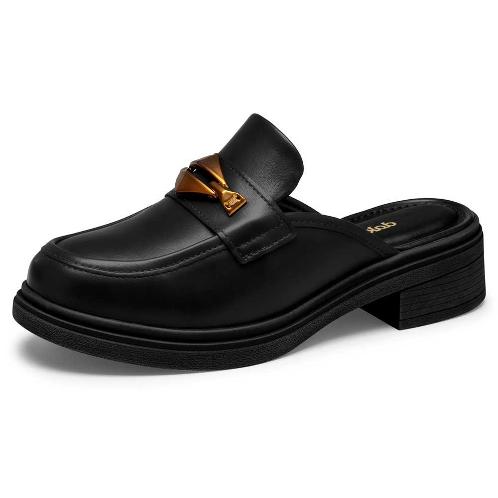 Mule Feminino Salto Bloco Vieri Preto Dakota D0422-0003 Preto 2