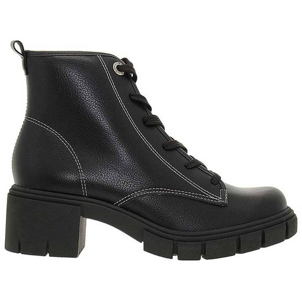 Bota Coturno Feminino Preto Branco Off Moleca 5338.211 Preto 2