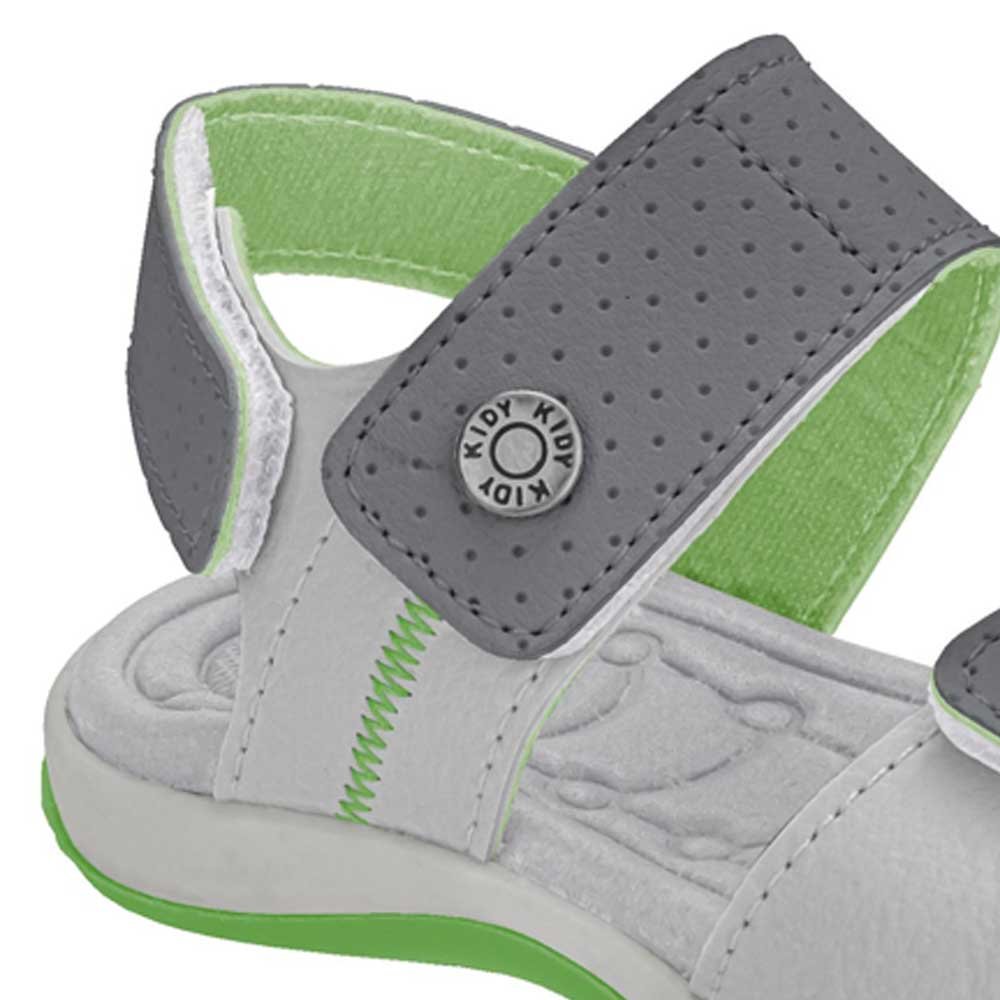 Sandália Infantil Baby Equilíbrio Cinza Verde Kidy 001-1039-3208 Cinza 2