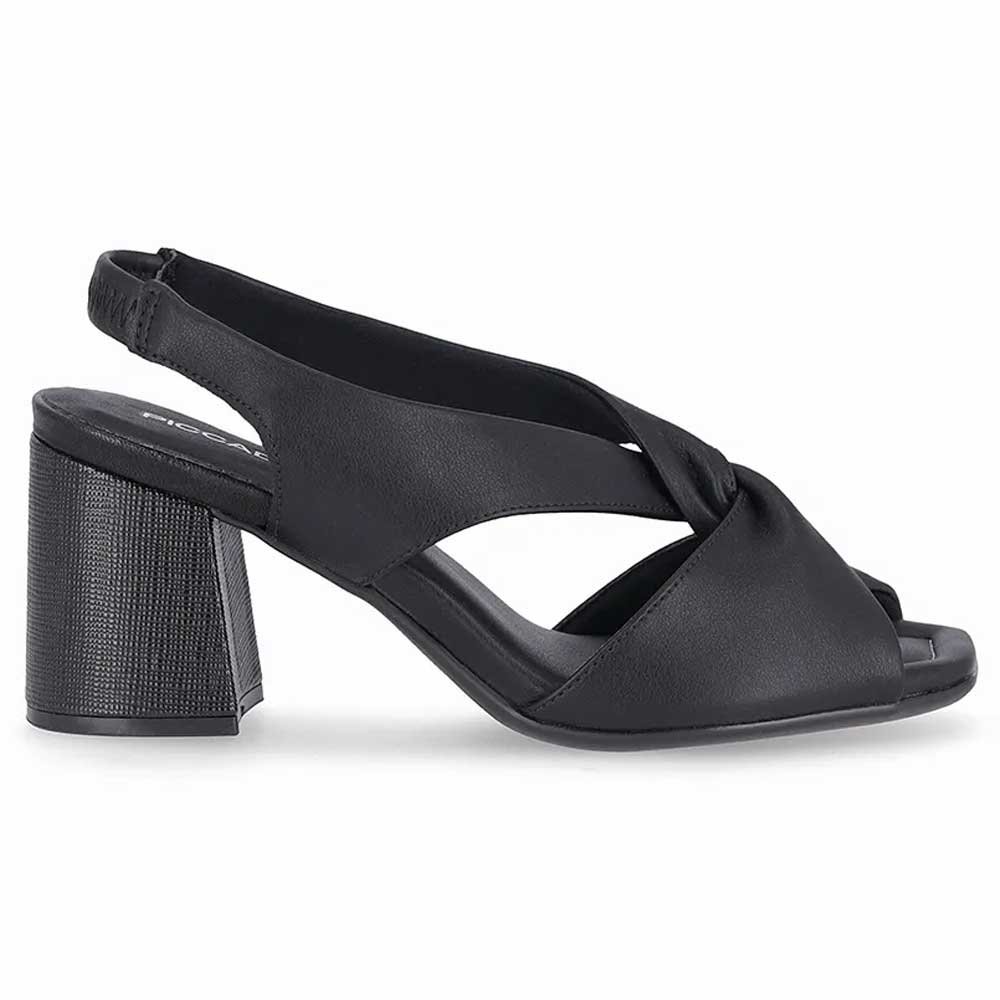 Sandália Feminina Salto Bloco Flavia Preto Piccadilly 626010-43 Preto 2