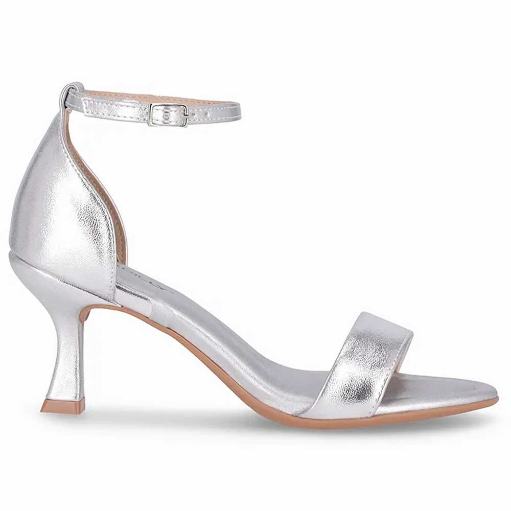 Sandália Feminina Salto Alto Andreia Prata Piccadilly 712004-22 Prata 2