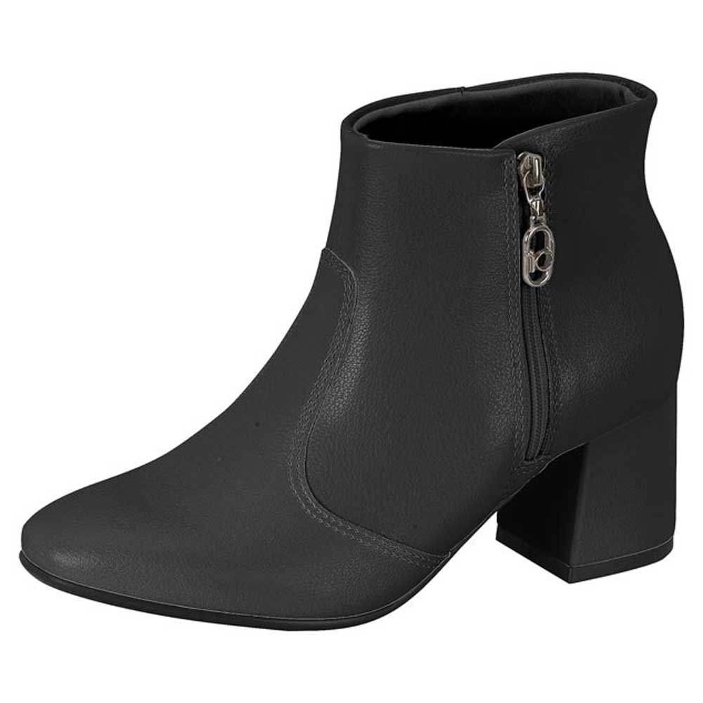 Bota Feminina Salto Bloco Napa Preto Beira Rio 9076.108 Preto 2