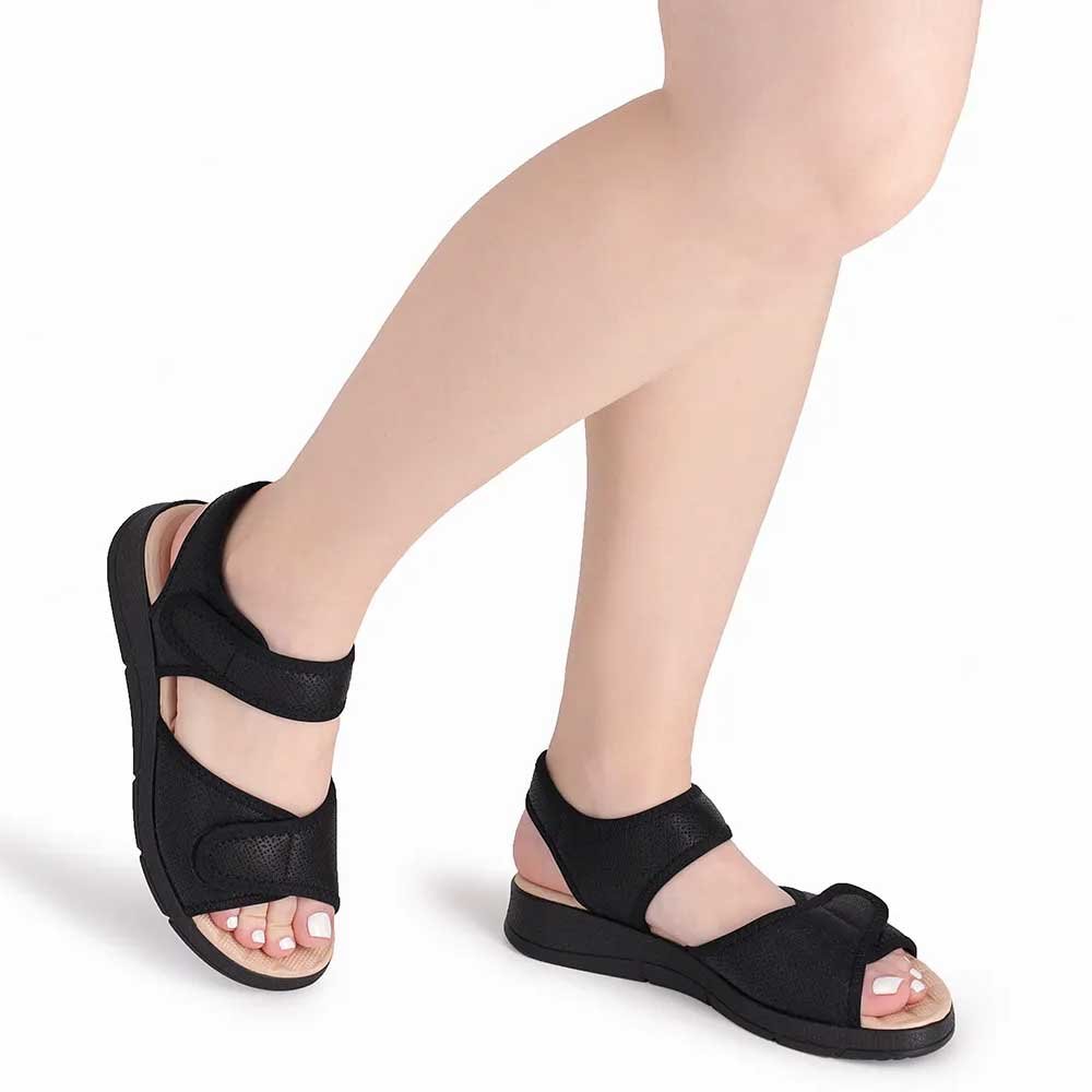 Sandália Papete Feminina Esporão Preto Piccadilly 571003-44 Preto 2