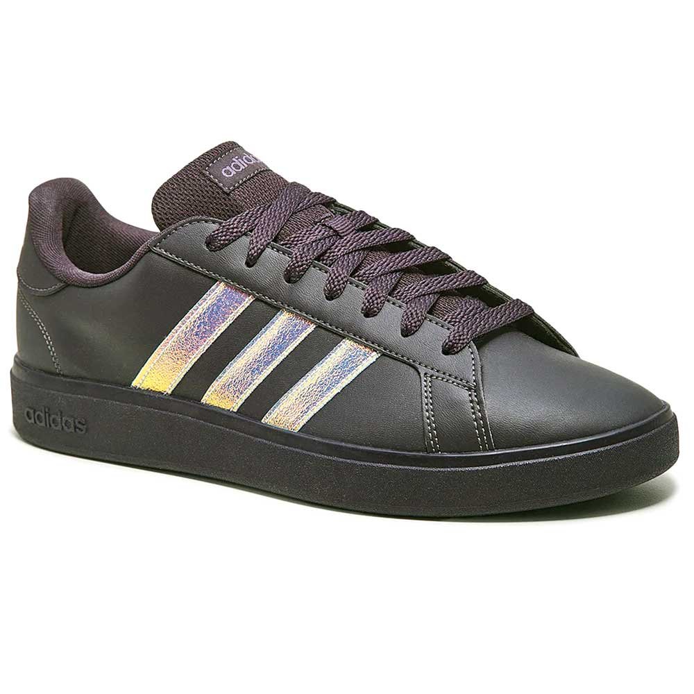 Tênis Feminino Grand Court Base 2.0 Preto Holo Adidas IV1970 Preto 2