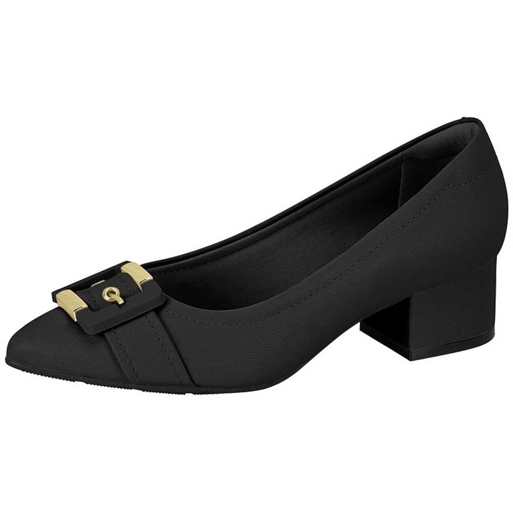 Scarpin Feminino Salto Bloco Preto Modare 7340.133 Preto 2