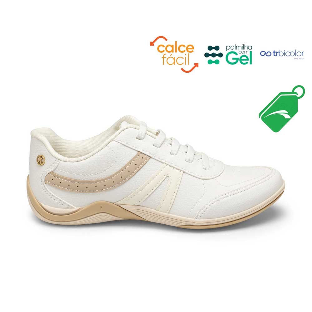 Tênis Casual Feminino Century White Kolosh C3674-0003 Branco 2