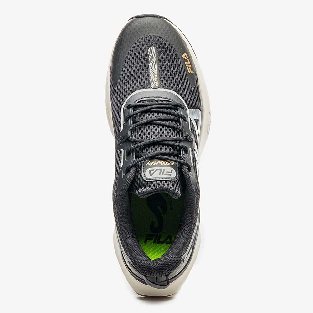 Tênis Esportivo Feminino Recovery Preto Dourado Fila 51J728X-6682 Cinza 5