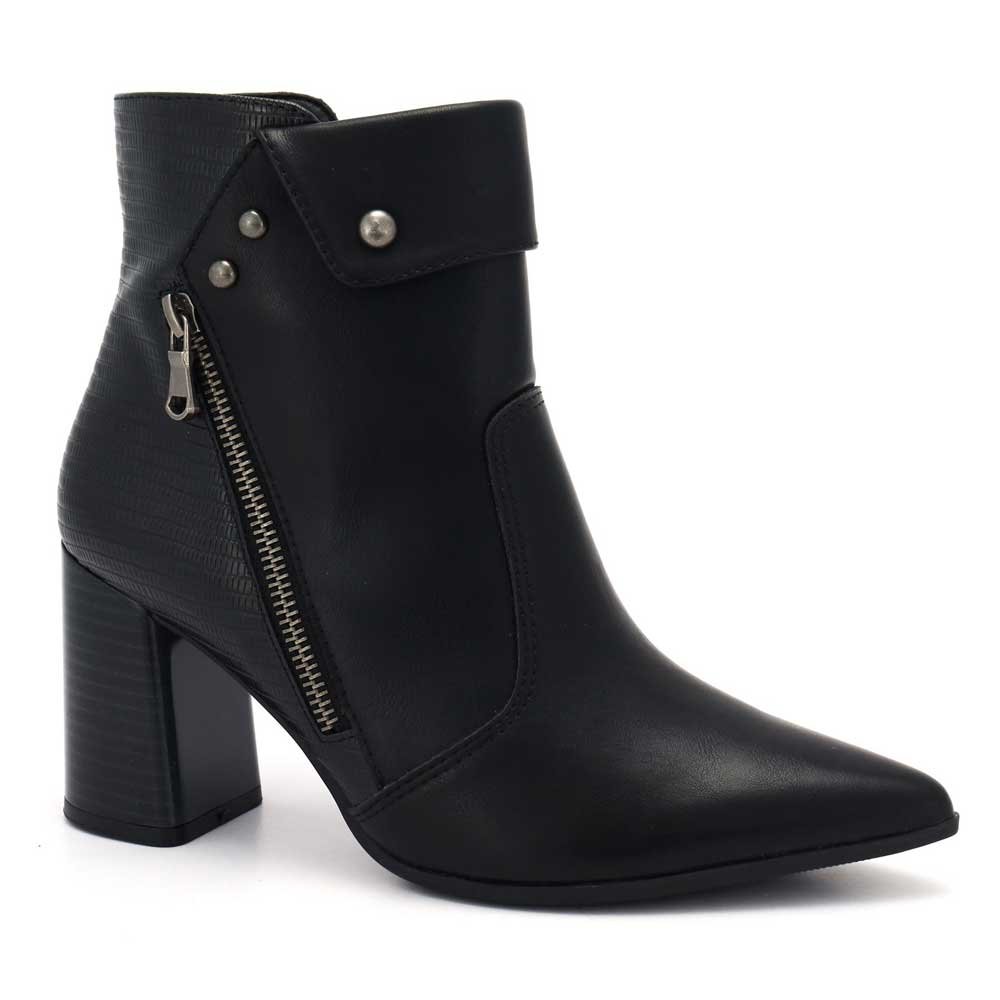 Bota Feminina Cano Curto Preto Ramarim 2558131-0001 Preto 1