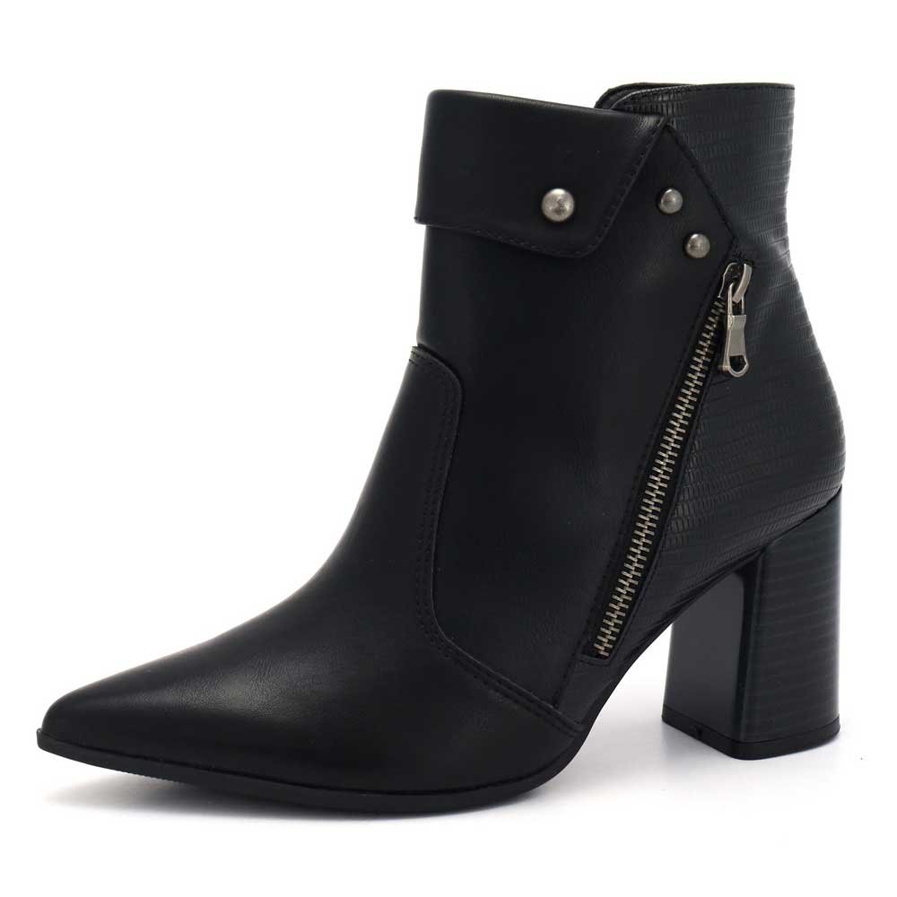 Bota Feminina Cano Curto Preto Ramarim 2558131-0001 Preto 2